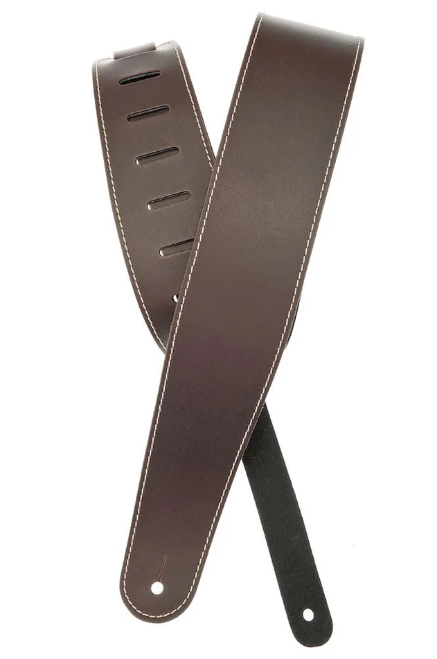 D’ADDARIO AND CO Classic Leather with Contrast Stitch Brown