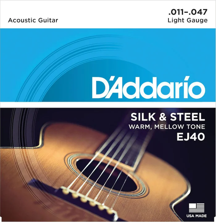 D’ADDARIO AND CO EJ40 Silk & Steel Light 11-47