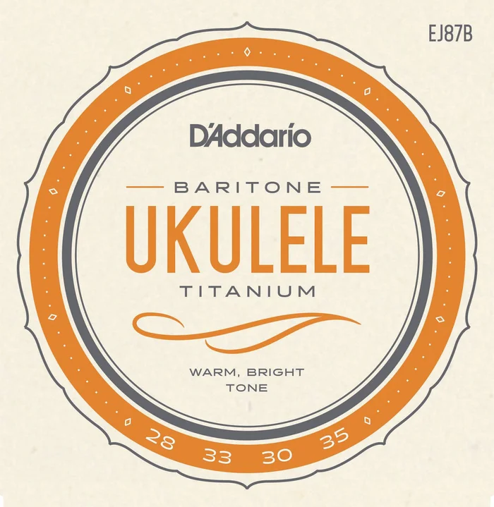D’ADDARIO AND CO EJ87b Titanium Ukulélé Strings Baritone