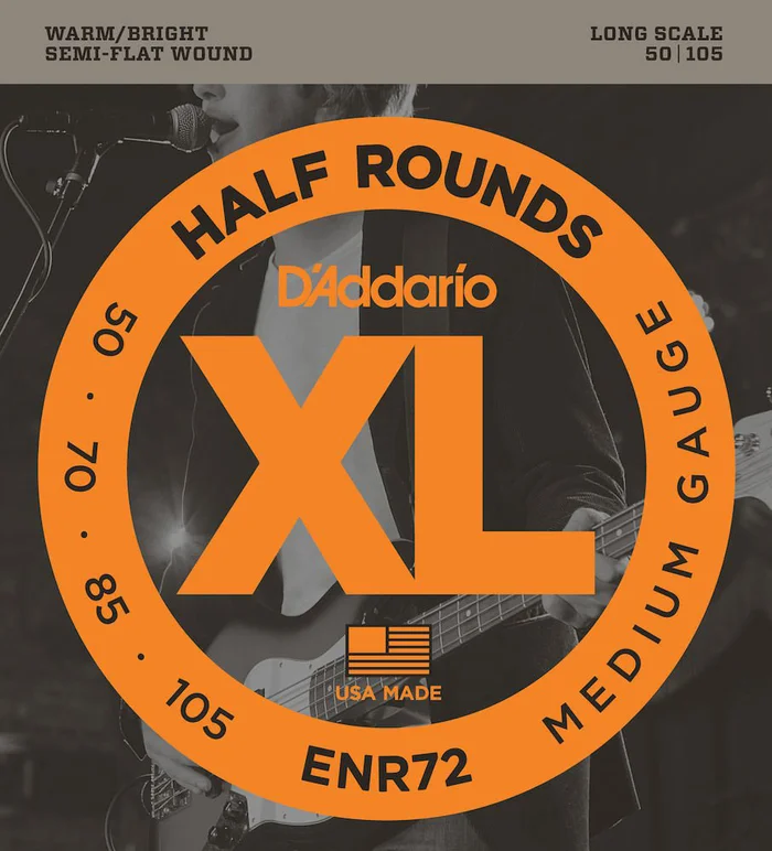 D’ADDARIO AND CO ENR72 Half Rounds Long Scale Medium 50-105