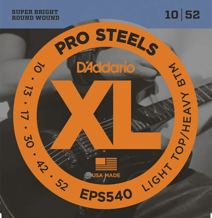 D’ADDARIO AND CO EPS540 Pro Steels Light Top/heavy Bottom 10-52