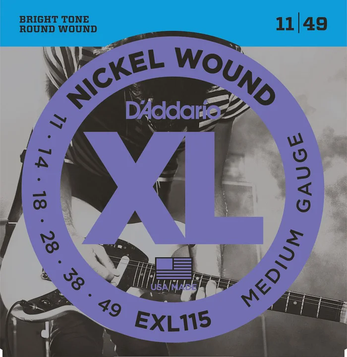 D’ADDARIO AND CO Exl 115 Nickel Wound Medium 11-49