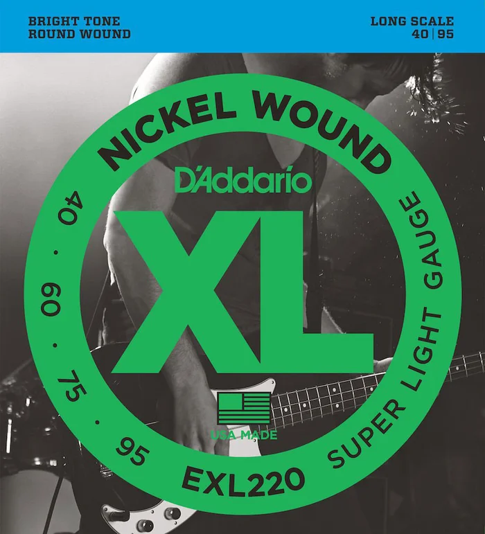 D’ADDARIO AND CO EXL220 Nickel Wound Long Scale Super Light 40-95