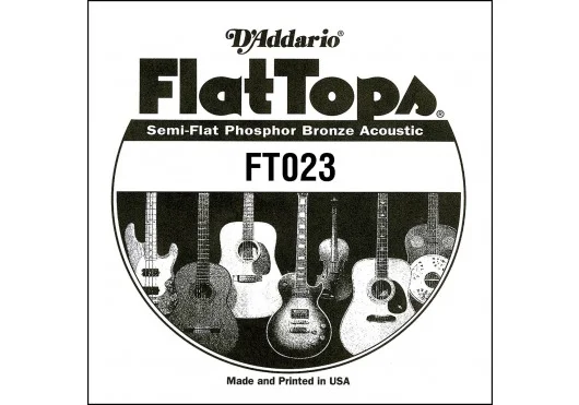 D’ADDARIO AND CO FT023 Semi-Flat Phosphor Bronze 23