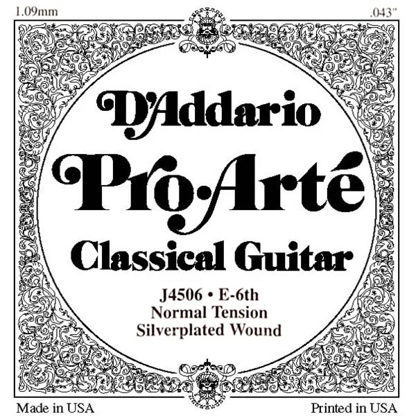 D’ADDARIO AND CO J4506 PRO-arte Nylon Normal Sixth String