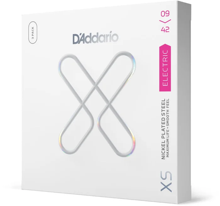 D’ADDARIO AND CO XSE0942-3P 09-42 Super Light, XS Nickel Coated 3-Pack