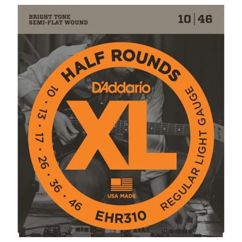 D’ADDARIO EHR310 XL HALF ROUNDS REGULAR LIGHT 10/46