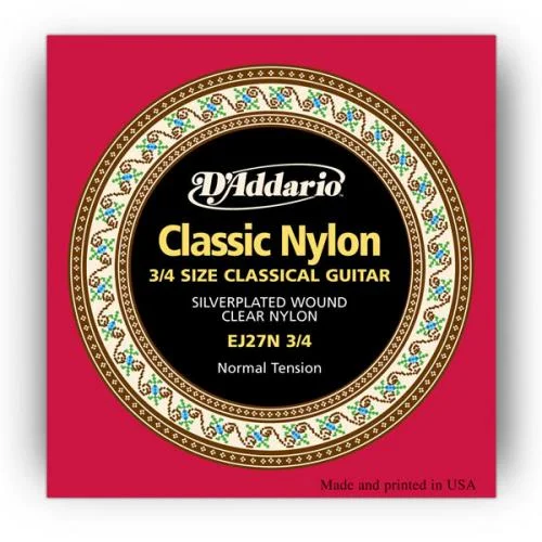 D&rsquo;ADDARIO EJ27N 3/4 CLASSIC NYLON NORMAL TENSION