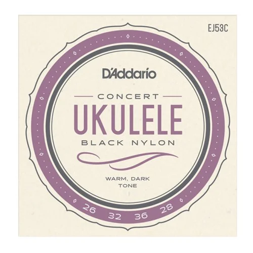 D’ADDARIO EJ53C UKULELE BLACK NYLON CONCERT