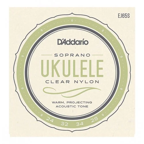 D’ADDARIO EJ65S UKULELE CLEAR NYLON SOPRANO