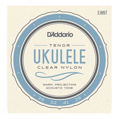 D’ADDARIO EJ65T UKULELE CLEAR NYLON TENOR