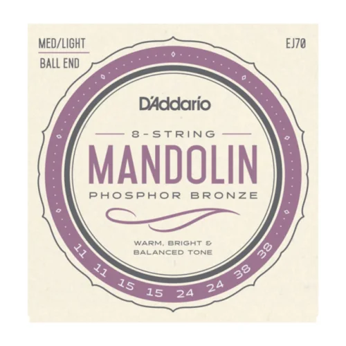 D’ADDARIO EJ70 MANDOLIN PHOSPHOR BRONZE MEDIUM LIGHT 11/38