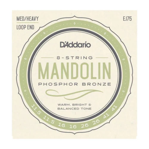 D’ADDARIO EJ75 MANDOLIN PHOSPHOR BRONZE MEDIUM-HEAVY 11.5-41