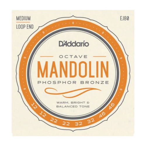 D’ADDARIO EJ80 MANDOLIN OCTAVE PHOSPHOR BRONZE MEDIUM 12/46