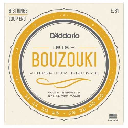D’ADDARIO EJ81 IRISH BOUZOUKI PHOSPHOR BRONZE