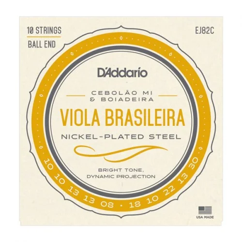 D’ADDARIO EJ82C VIOLA BRASILEIRA CEBOLÃO MI / BOIADEIRA