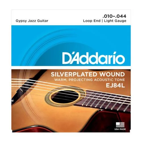 D’ADDARIO EJ84L GYPSY JAZZ LOOP END LIGHT 10/44