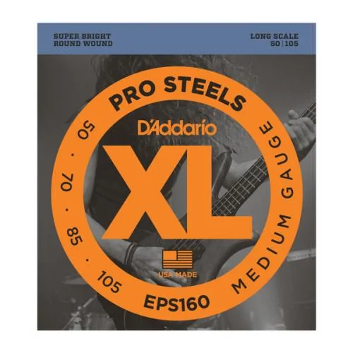 D’ADDARIO EPS160 PROSTEELS MEDIUM 50/105 LONG SCALE