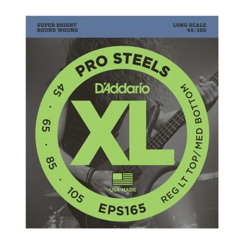 D’ADDARIO EPS165 PROSTEELS CUSTOM LIGHT 45/105 LONG SCALE