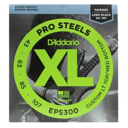 D’ADDARIO EPS300 PROSTEELS TAPERED 43-107 LONG SCALE