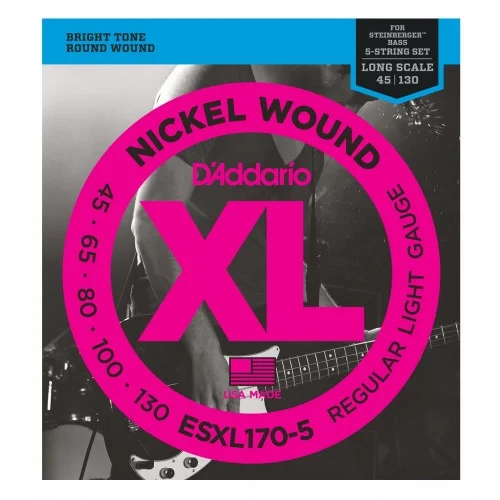D’ADDARIO ESXL170-5 DOUBLE BALL REGULAR LIGHT 5C 45/130