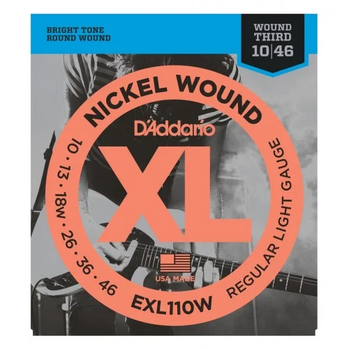 D’ADDARIO EXL110W LIGHT/SOL FILÉ 10/46