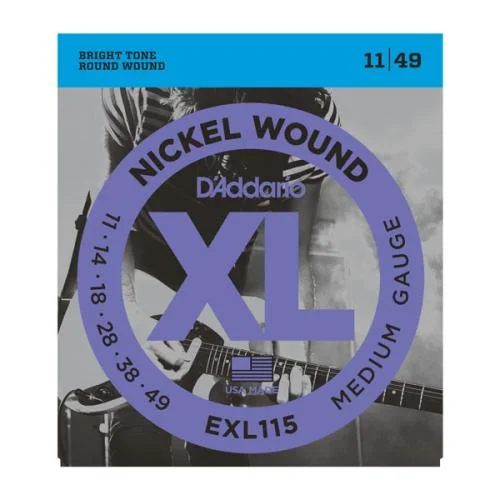 D’ADDARIO EXL115 NICKEL WOUND MEDIUM/BLUES-JAZZ ROCK 11/49
