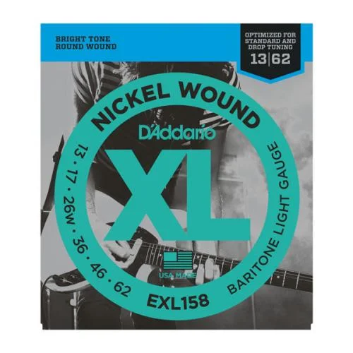 D’ADDARIO EXL158 NICKEL WOUND BARITONE LIGHT 13/62