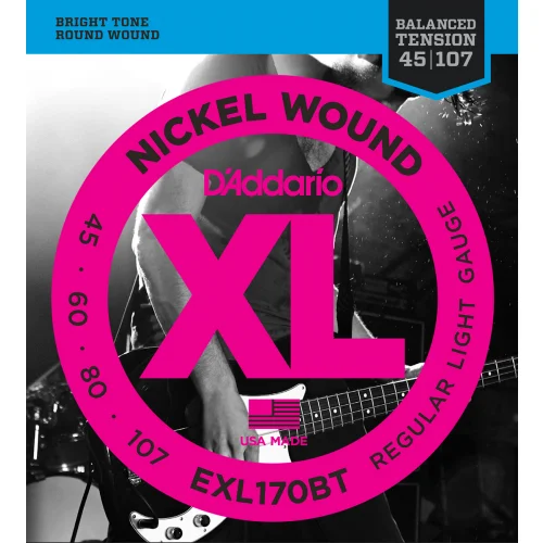 D’ADDARIO EXL170BT NICKEL WOUND BT LONG 45-107