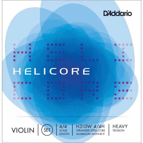 D’ADDARIO H310W 4/4H – HELICORE JEU CORDES VIOLON 4/4 HEAVY MI FILÉ ALU