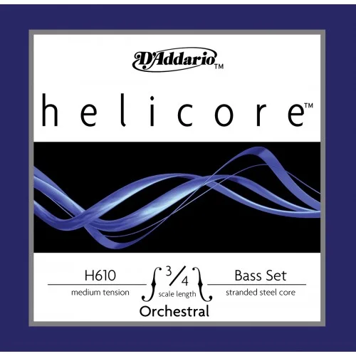 D’ADDARIO H610 3/4M – HELICORE JEU CORDES CONTREBASSE 3/4 MEDIUM