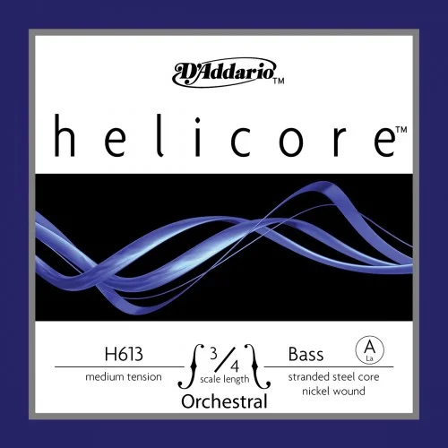 D’ADDARIO H613 3/4M – HELICORE CORDE LA CONTREBASSE 3/4 MEDIUM FILÉ NICKEL