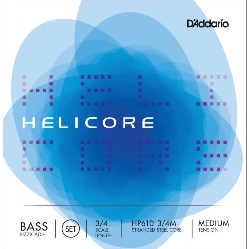 D’ADDARIO HP610 3/4M – HELICORE JEU CORDES BASSE PIZZICATO 3/4 MEDIUM