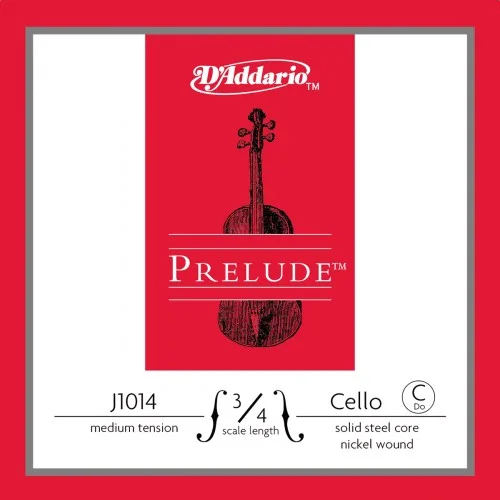 D’ADDARIO J1014 3/4M – PRELUDE CORDE DO CELLO 3/4 MEDIUM FILÉ NICKEL
