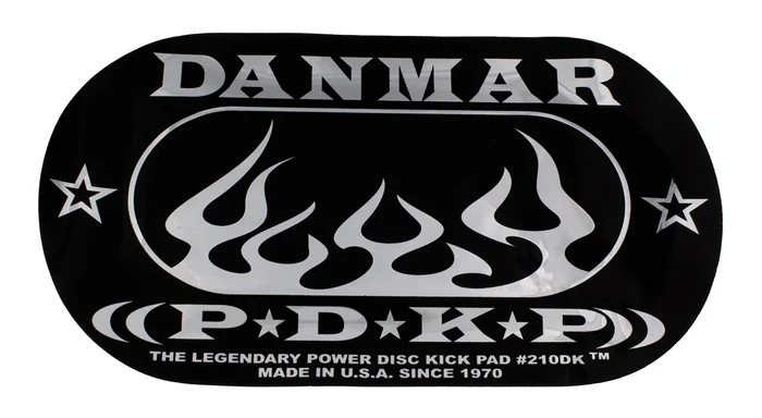 DANMAR 210DKF – Pad Autocollant Grosse Caisse Double Pédale – Flamme