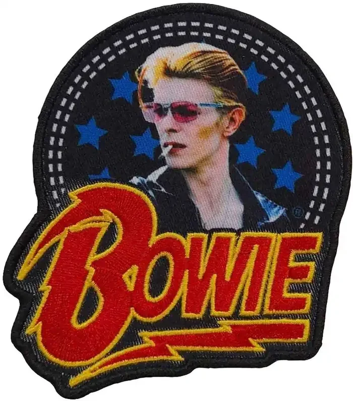 David Bowie Smoking Woven Logo Patch thermocollant