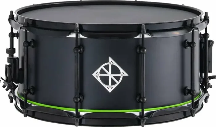 Dixon PDSAN654BNG 14″ Black Neon Green Satin Lacquer Caisse claire