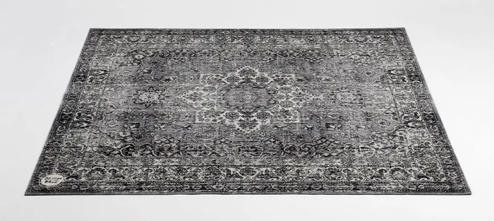 DRUM N BASE VPCLB-GRY Tapis Vintage Persian Club Series 1.63 X 1.42M Antidérapant Gray