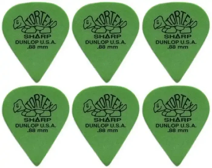Dunlop 412R 0.88 Tortex 6 Médiators