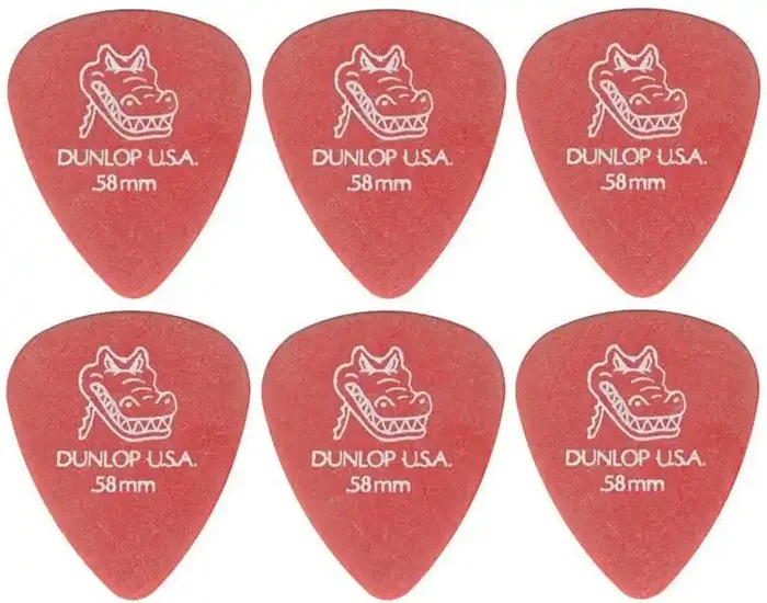 Dunlop 417R 0.58 Gator Grip Standard 6 Médiators