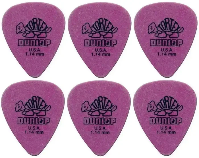 Dunlop 418R 1.14 Tortex Standard 6 Médiators