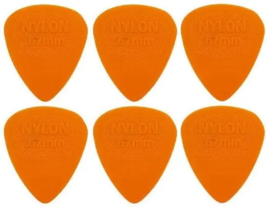 Dunlop 443R 0.67 Nylon Midi Standard 6 Médiators