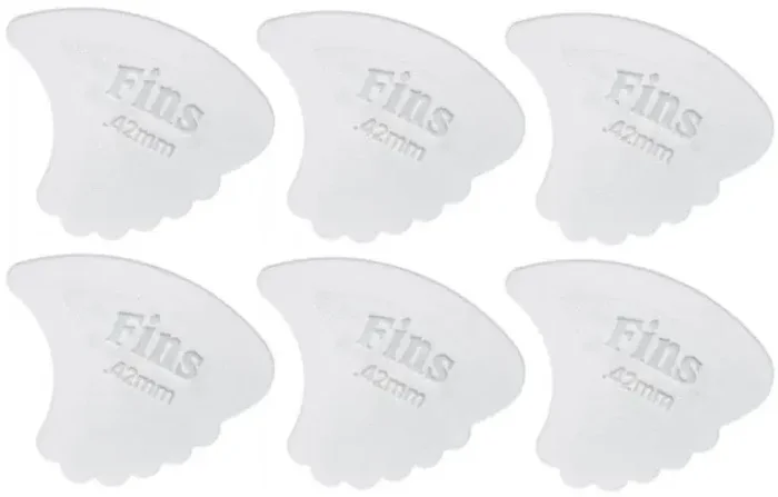 Dunlop 444R 0.42 Gauged Nylon Fins 6 Médiators