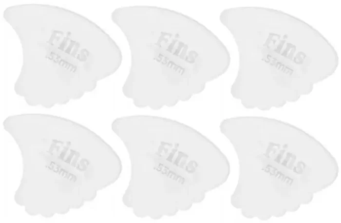 Dunlop 444R 0.53 Gauged Nylon Fins 6 Médiators