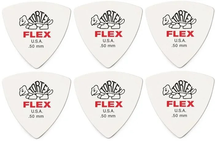 Dunlop 456R 0.50 Tortex Flex Triangle Médiators