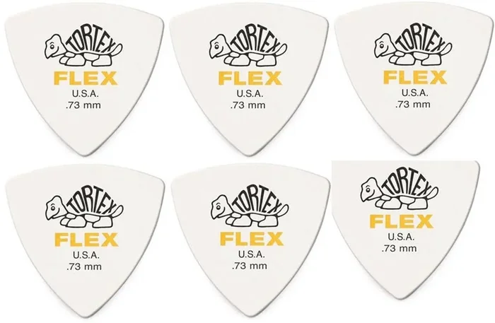 Dunlop 456R 0.73 Tortex Flex Triangle Médiators