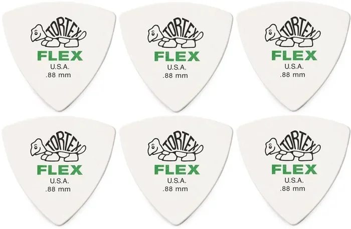 Dunlop 456R 0.88 Tortex Flex Triangle Médiators