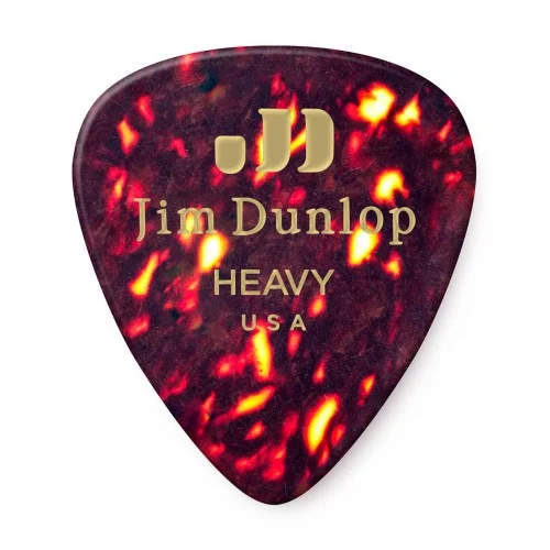 DUNLOP 483P05HV – CELLULOID GUITAR PICK SHELL HEAVY X 12