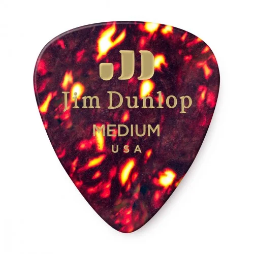 DUNLOP 483P05MD – CELLULOID GUITAR PICK SHELL MEDIUM X 12