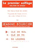 Edition Delrieu Bourcier Jeanne – Premier Solfege Vol.1 – Cle De Sol